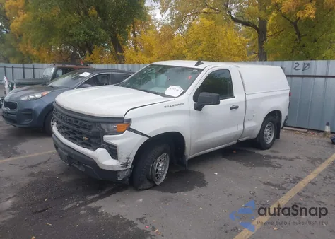 2023 Chevrolet Silverado 1500 2Wd Standard Bed Wt из США, поврежденный, VIN 3GCNAAEK8PG365227